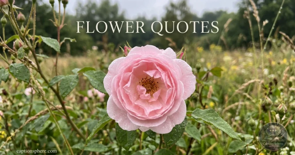 Single flower bloom in peaceful natural surroundings