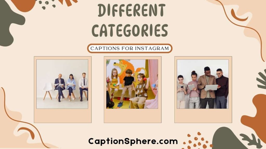 Slang Captions for Different Categories
