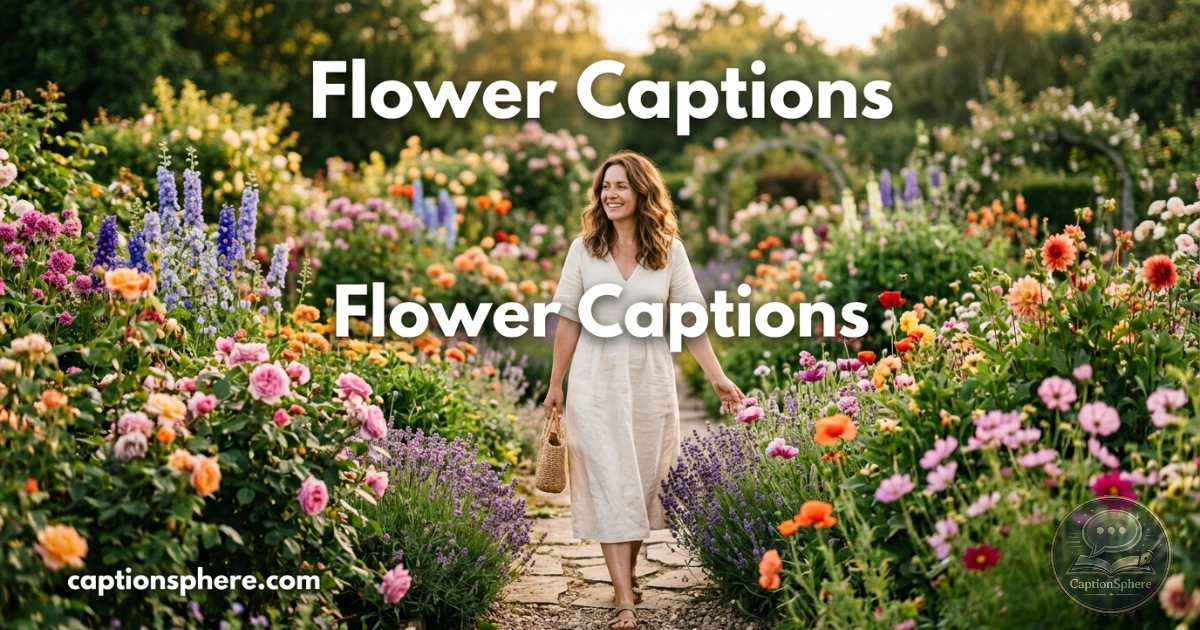 Flower Captions for Instagram and Beautiful Bloom Photos
