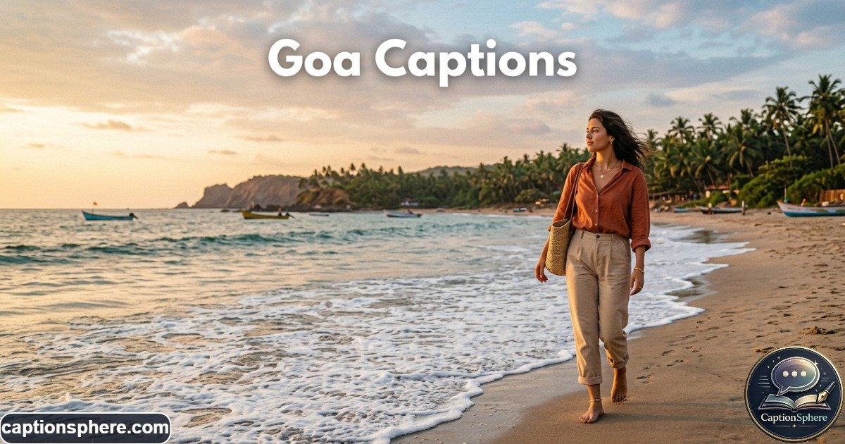 Traveler walking along a sunny Goa beach with palm trees and ocean views
