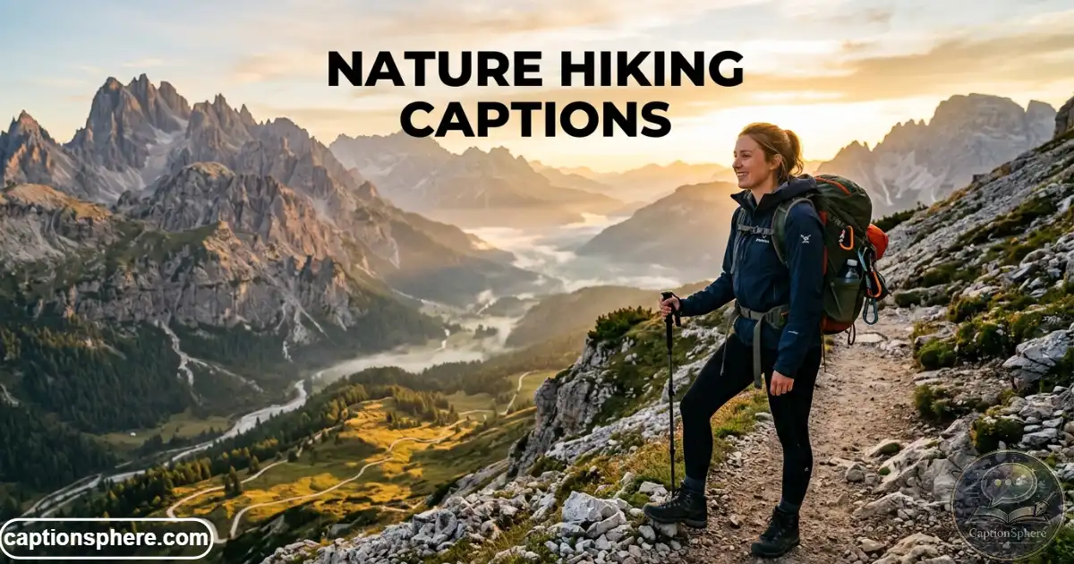 Hiker standing on a mountain trail overlooking a scenic valley at sunrise.