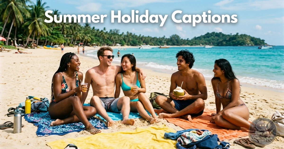 Summer Holiday Captions for Sunny Travel and Vacation Posts