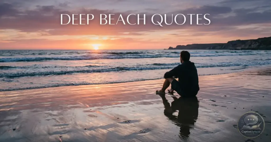 Person sitting near ocean at dusk