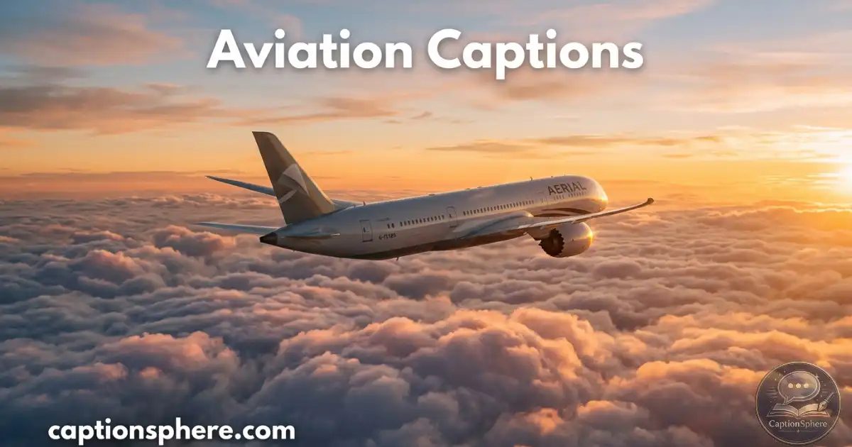 Passenger airplane flying above clouds during golden daylight