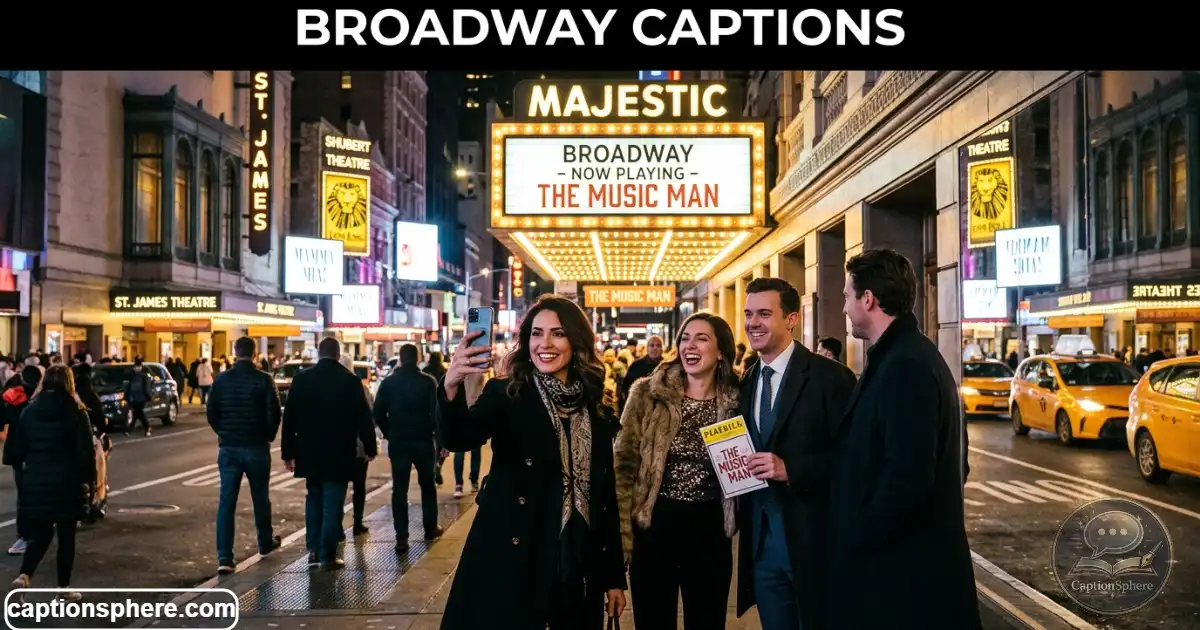 Broadway Captions for Instagram, Reels, and Theater Photos