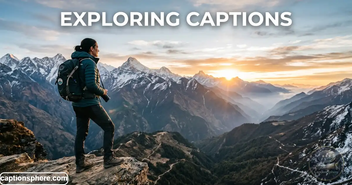 Traveler standing on a scenic mountain overlook during sunrise with backpack.