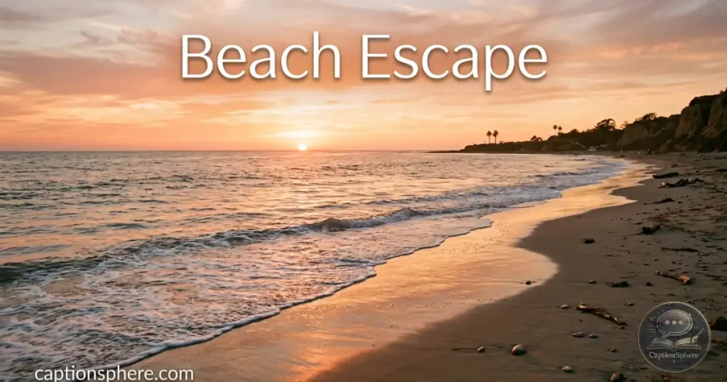 Person walking along a sandy beach during sunset.