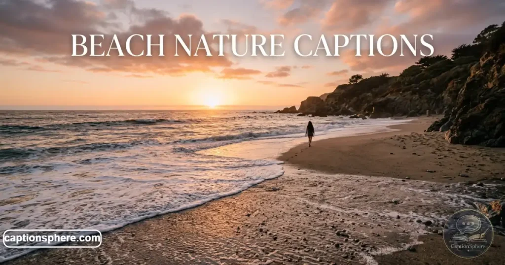 Ocean waves meeting a sandy beach during sunset