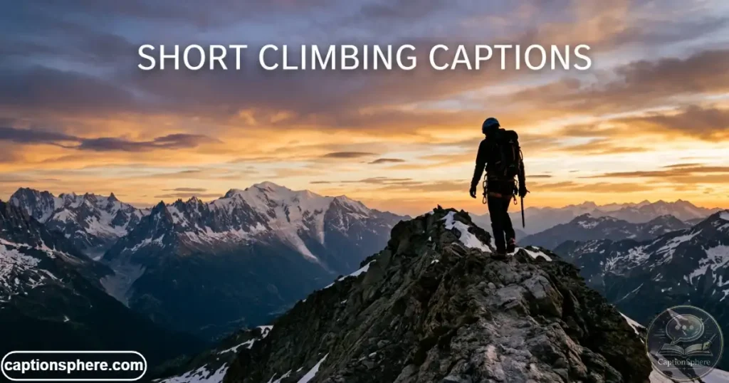 Mountain climber silhouette against open sky
