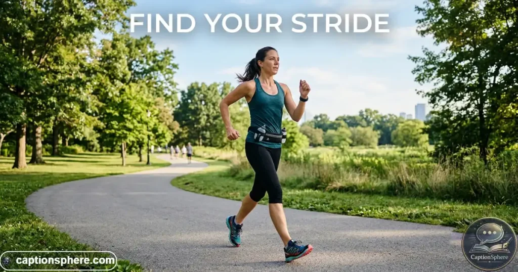 Person power walking on a park path in athletic clothing
