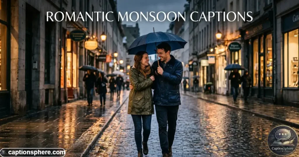Couple walking closely beneath one umbrella on a rainy street