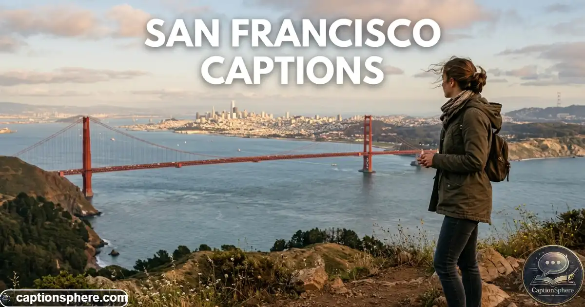 Traveler overlooking San Francisco skyline with Golden Gate Bridge and bay in background