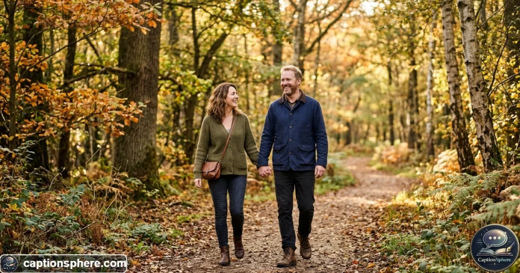 Couple walking together outdoors representing growth, partnership, and lasting love