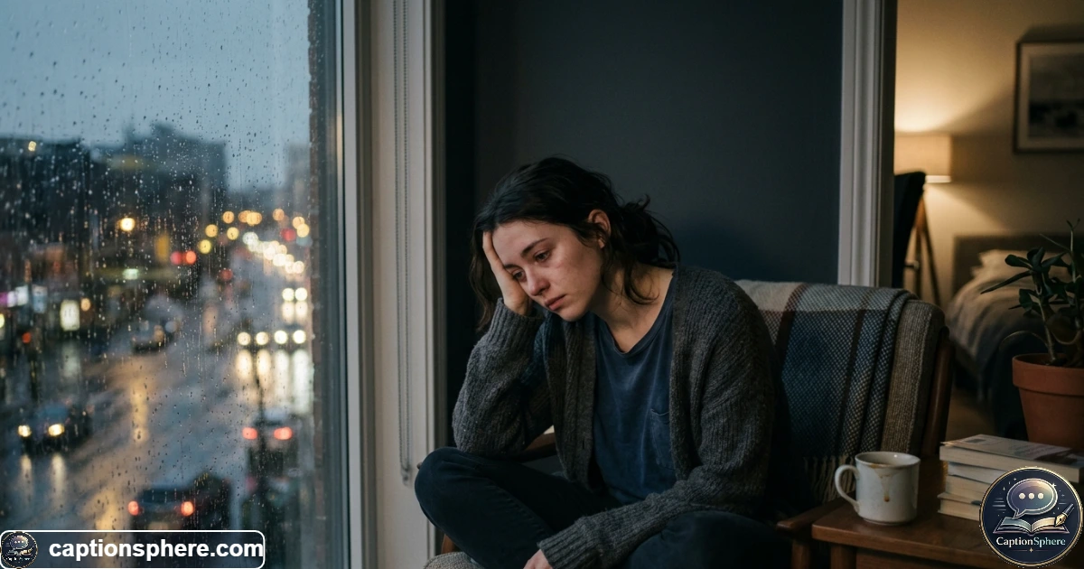Person sitting alone at night reflecting on a painful love and heartbreak