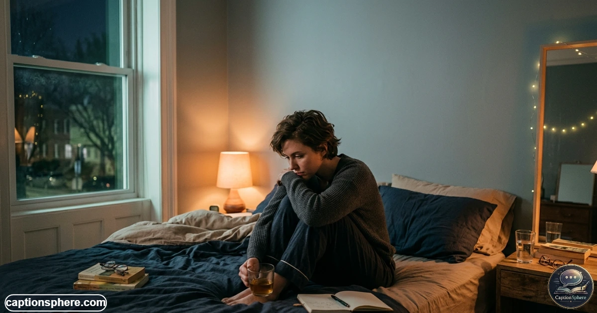 Thoughtful person sitting alone at night reflecting on lost love