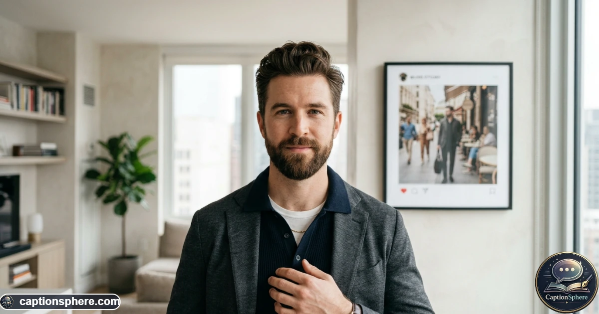 Close-up portrait of a freshly groomed man showing a clean polished look