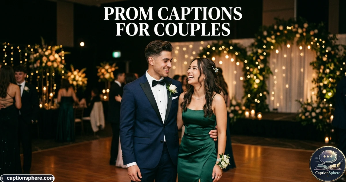 Young couple dressed formally together at prom during an elegant evening