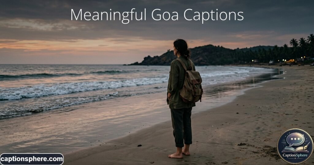 Solo traveler standing quietly beside the Goa sea at dusk