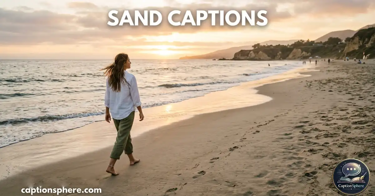 Person walking barefoot across a sandy beach near gentle ocean waves at sunset.