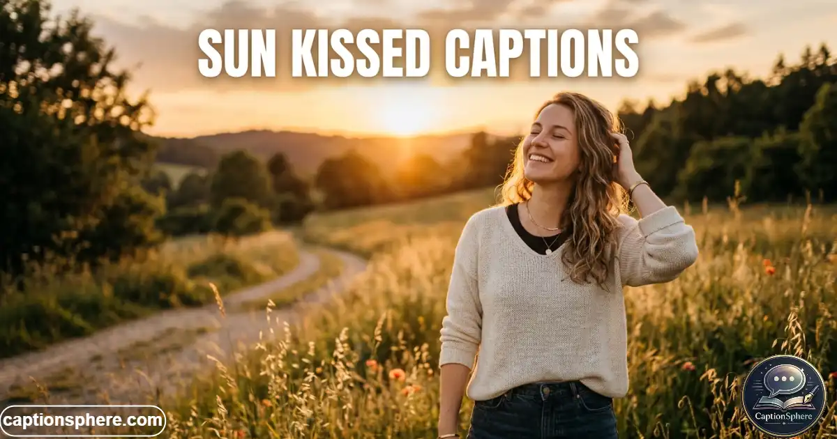 Person enjoying golden sunlight outdoors near a scenic landscape