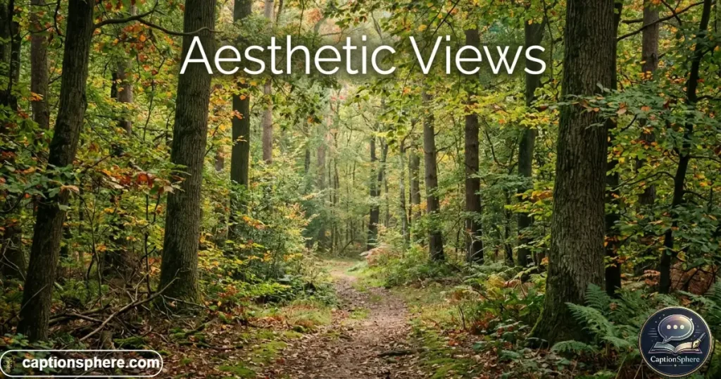 Quiet forest landscape with soft natural lighting