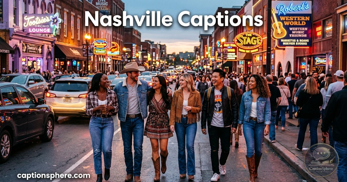 Nashville Captions for Instagram, TikTok, and Every Music City Moment