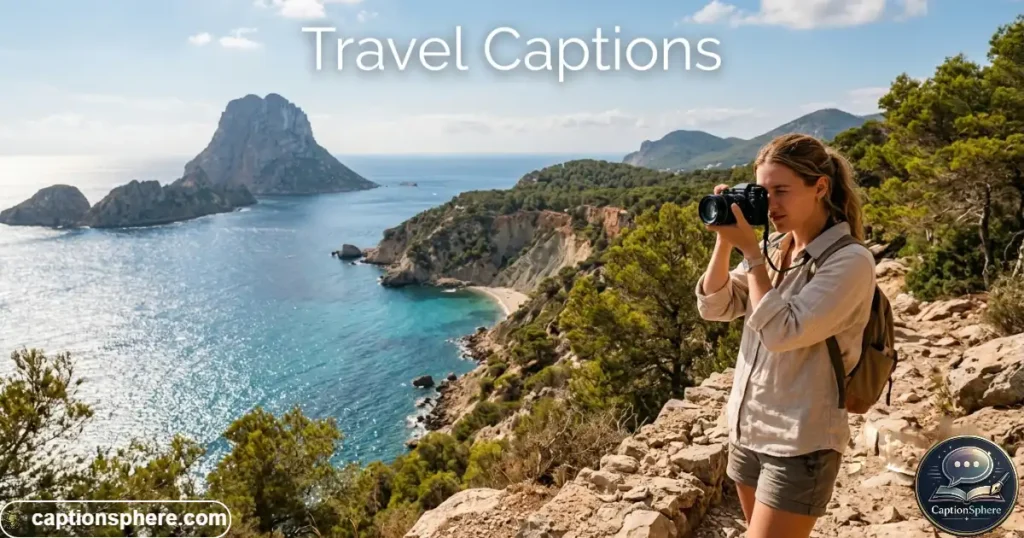 Traveler photographing Ibiza scenery during island vacation