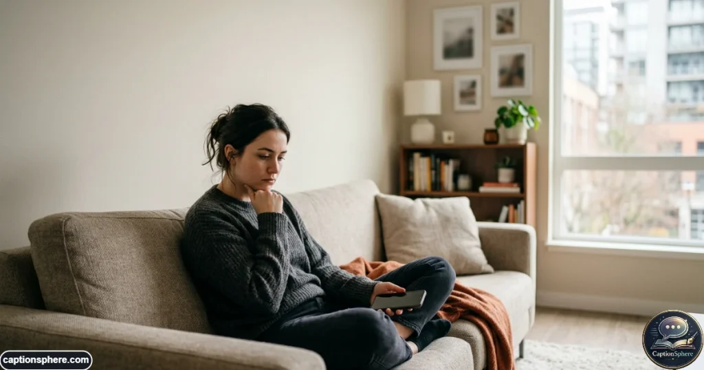 Person sitting quietly with phone while processing relationship betrayal