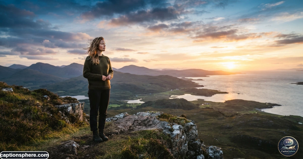 Person enjoying a peaceful sunset while reflecting on a meaningful moment