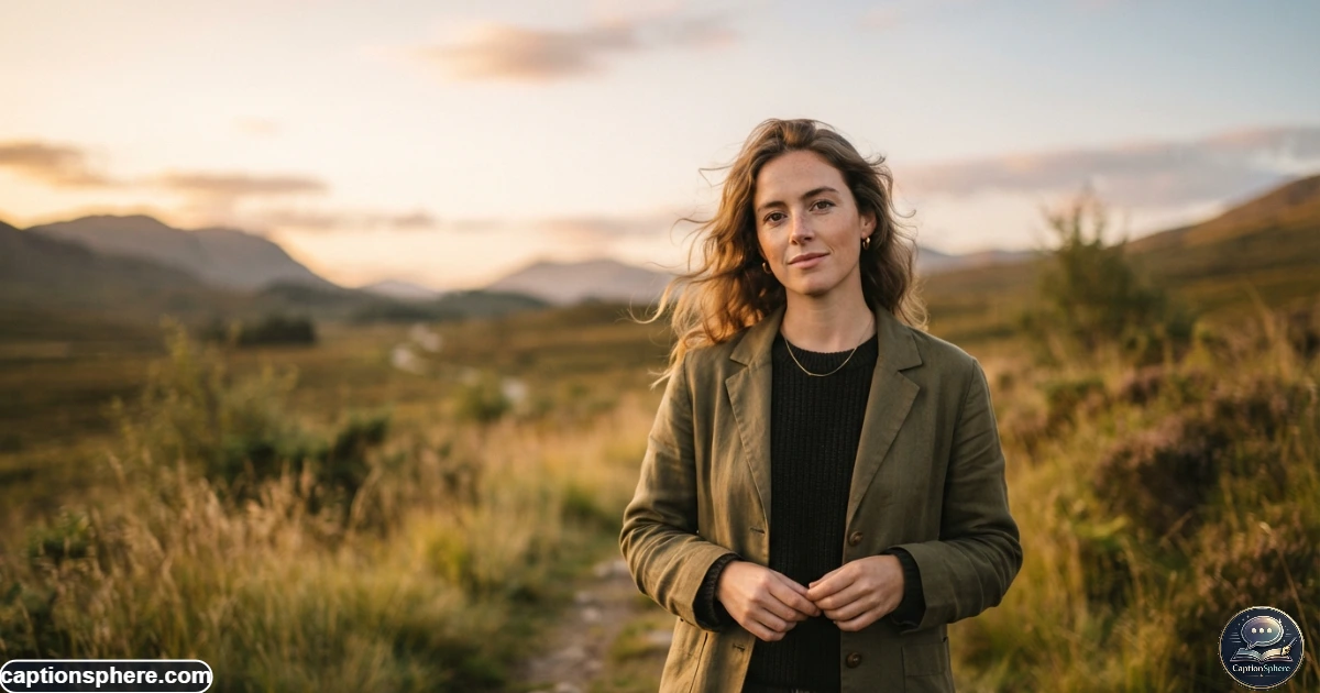 Person enjoying warm golden-hour light during a peaceful outdoor portrait