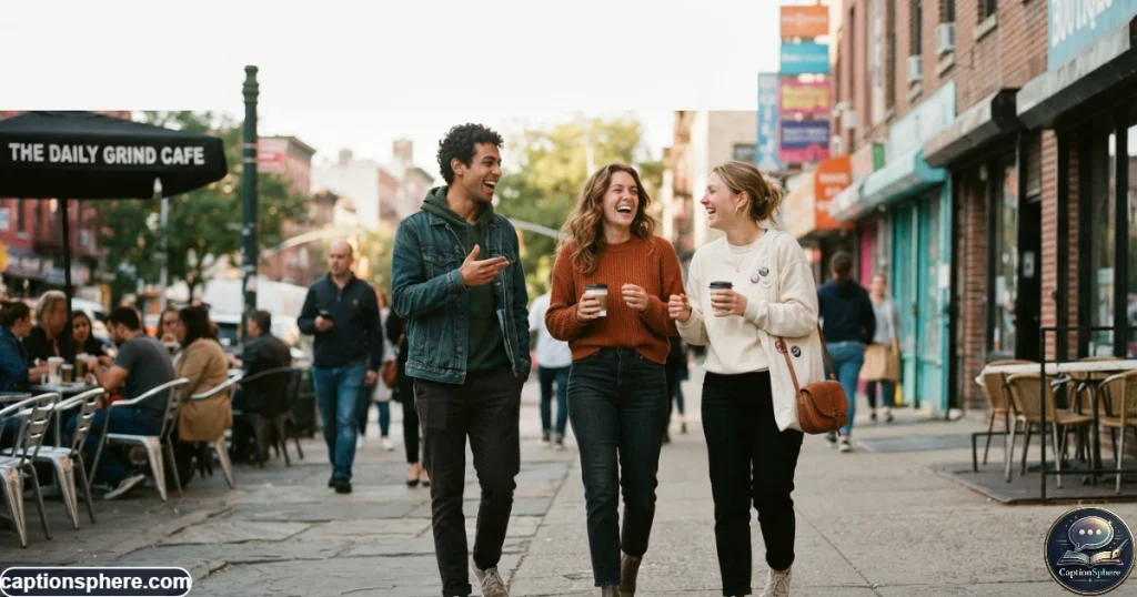Collage-style lifestyle scene showing coffee, outfit, flowers, and everyday travel moments