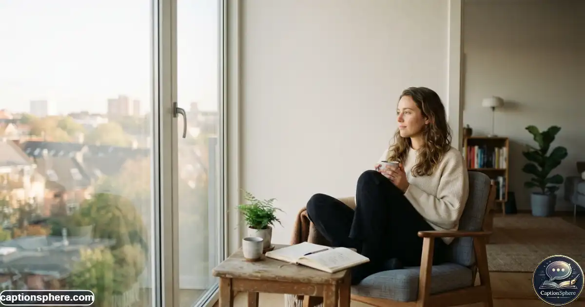 Person sitting beside a window reflecting on personal growth and change