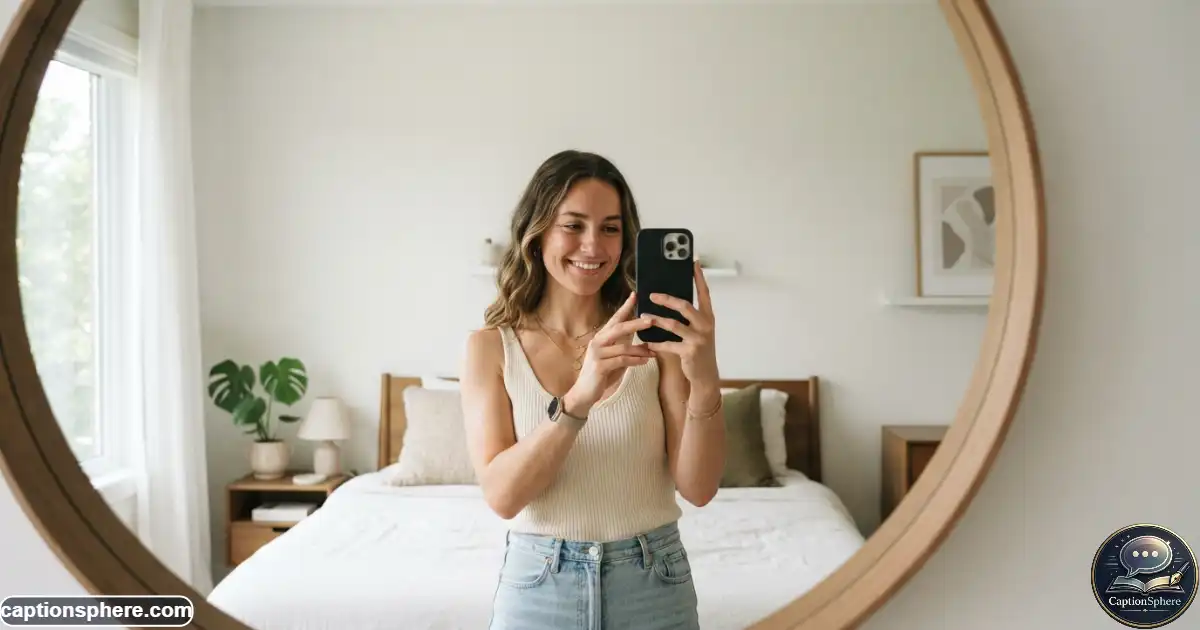 Person taking a simple selfie for a return to Instagram