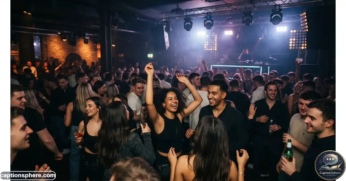 Image Prompt:
Realistic editorial nightlife photography, 16:9, energetic dance floor filled with young adults enjoying music beneath sophisticated club lighting, natural movement, expressive but believable faces, atmospheric depth, modern nightclub interior, lively energy without visual clutter, clean top-middle space for heading, no text, logo, watermark, or branding.