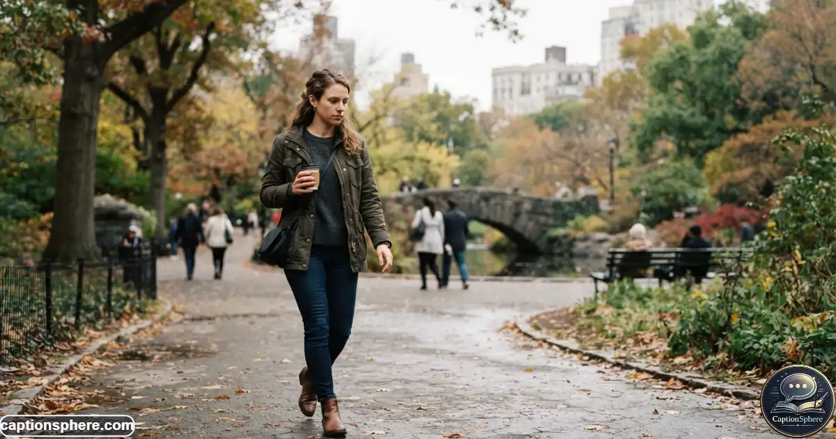 Image Prompt:
Create a realistic 16:9 candid editorial photograph of a person walking through a city park while briefly caught in thought, showing a natural serious resting expression. Use authentic movement, realistic anatomy, daylight, environmental detail, and documentary-style photography. Leave clean visual space at the top-middle for a heading.