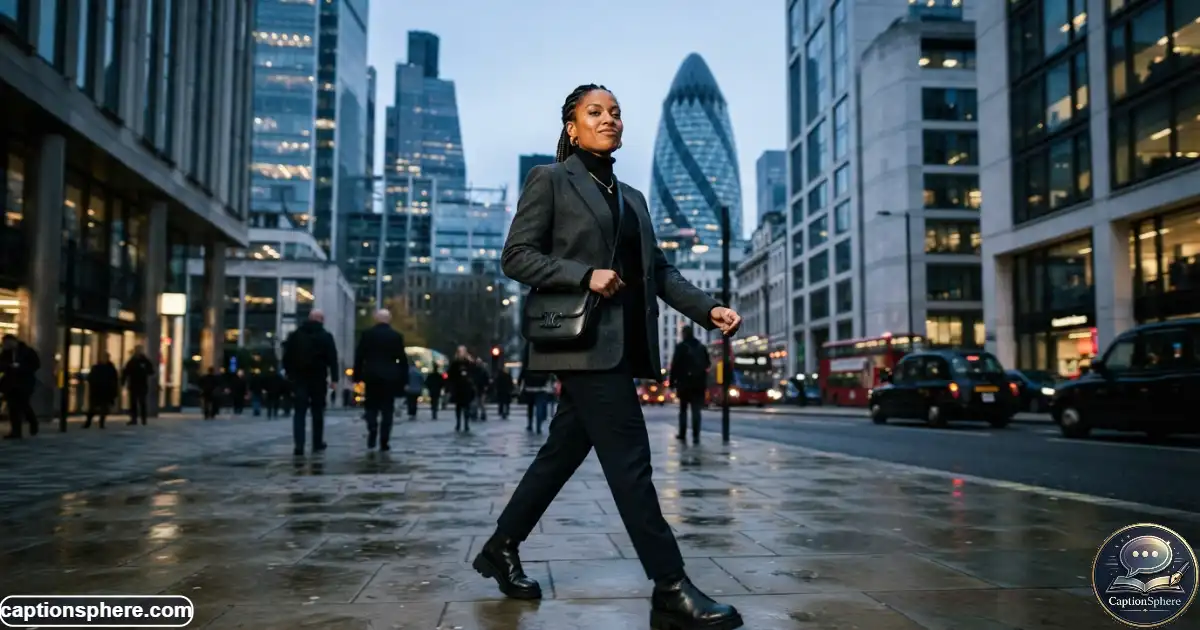 Confident person posing in an urban setting with bold natural body language