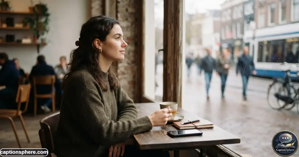 Person sitting by a large window during a quiet moment of waiting