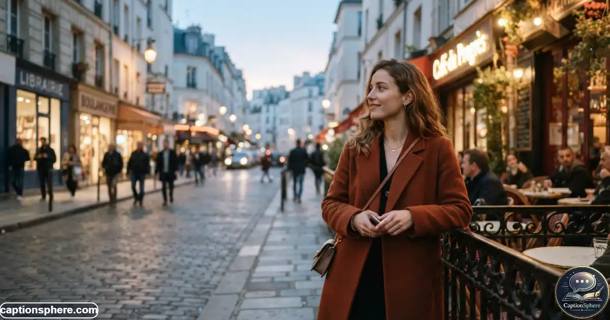 Person waiting at a city meeting spot while looking toward an approaching street