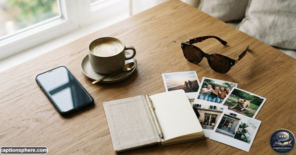 Aesthetic smartphone photos displayed during a calm afternoon lifestyle moment
