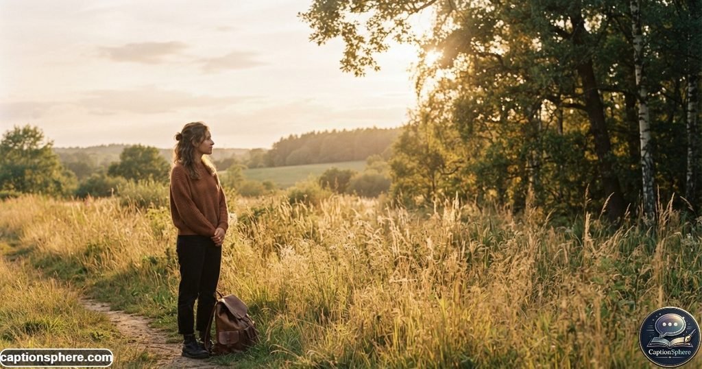 Person enjoying warm golden sunlight during a peaceful outdoor evening