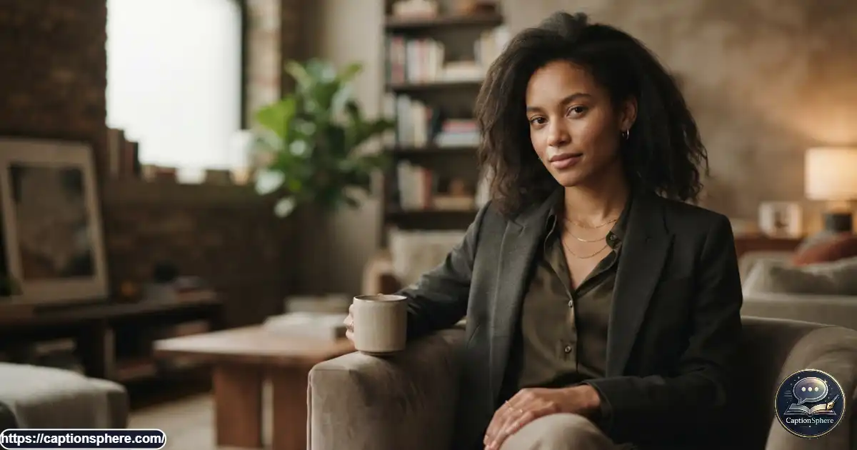 Stylish young adult giving a mysterious direct gaze in a softly lit portrait