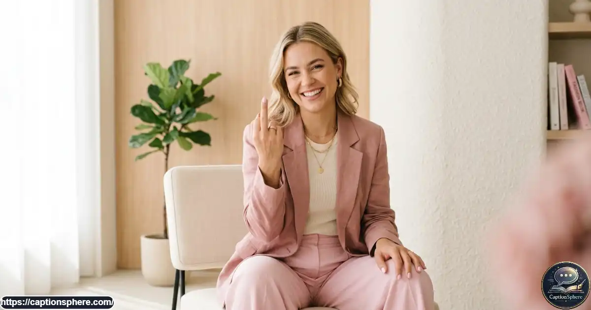 Stylish adult in a pastel outfit posing playfully with a middle-finger gesture.

Image Prompt: