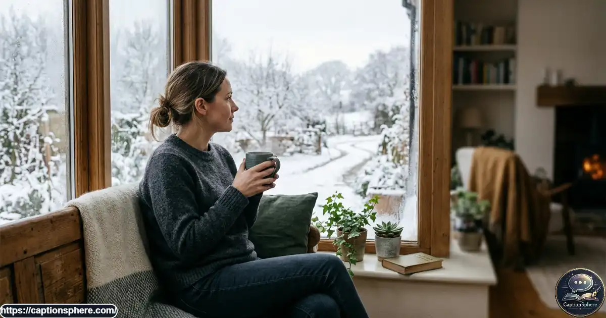 A person sitting beside a window reflecting quietly during the final days of the year.